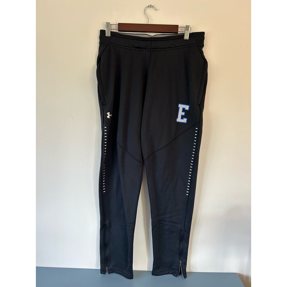 Under Armour mens sweatpants black size L joggers coldgear loose fit - Picture 1 of 7